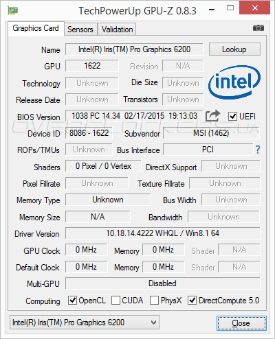 Intel Core i5-5675C Intel Core i5-5675C